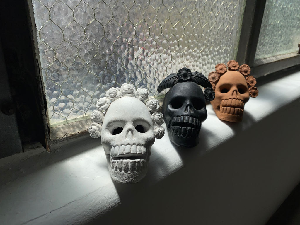 Handmade Clay Skull